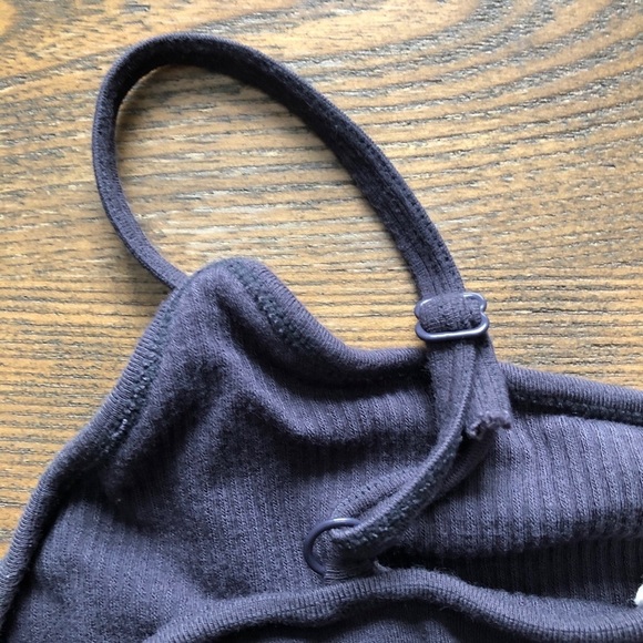 C’est 🎄 moi naturals tank top SZ S/M straps grey - Picture 4 of 6